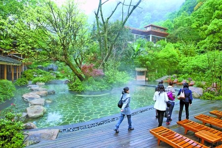 北碚溫泉景區將致力建成為國內一流的溫泉旅游度假基地 記者 鄒飛 攝