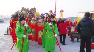 天津濱海新區北塘舉辦媽祖娘娘出巡盛會
