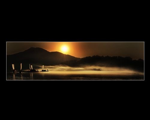 夕陽伴行