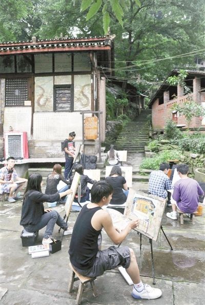 東溪古鎮成為寫生基地