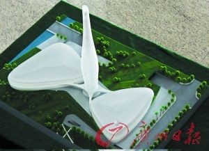 “燈王”模型圖。記者齊華偉攝