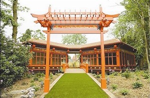 英國威靈頓學院的中式教學樓。