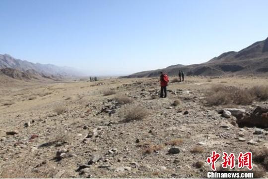圖為新疆和碩縣即將進行搶救性考古發掘的老乃仁克墓地現場。