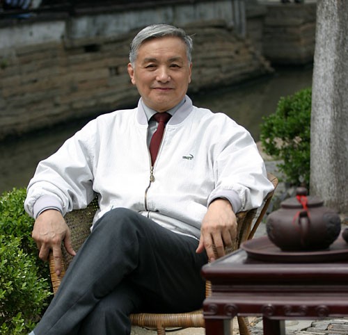 阮教授在甪直古鎮留影