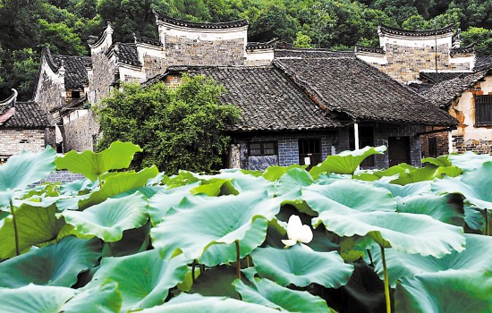 湖南郴州永興縣板梁古村內古建築保存完好