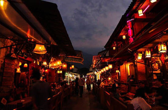 大理古城夜景