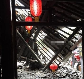 浙江長廊發生倒塌2人受傷：古建築檢修出意外 倒塌原因