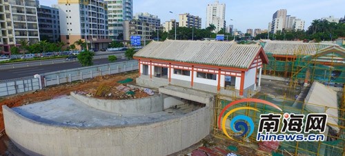 航拍“大修”後海口五公祠工程 主體竣工煥發新顏