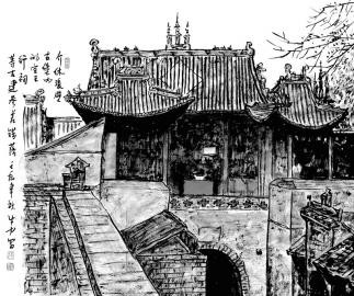 山西介休神奇的張壁古堡