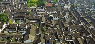 “書聖故裡”位於蕺山南麓的民居中，轄區內有兩千五百多戶居民