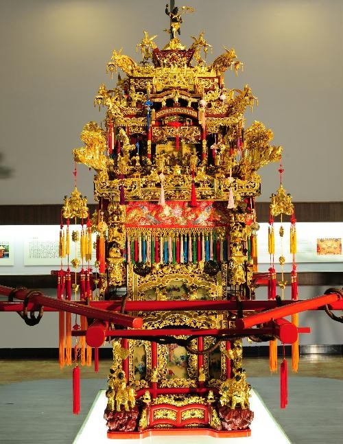 朱金漆木雕 萬工轎