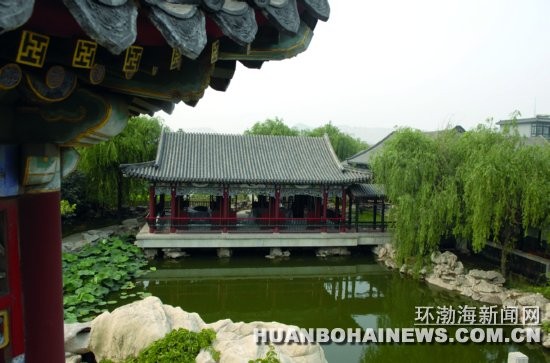 畫院內亭台樓榭，風景如畫