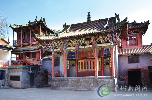 陽城縣上伏村湯帝廟清代戲台