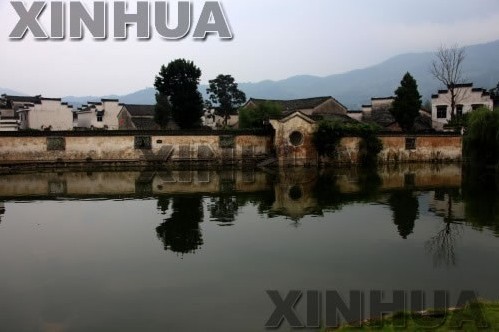 黃山腳下拍攝的徽風古韻的呈坎景色