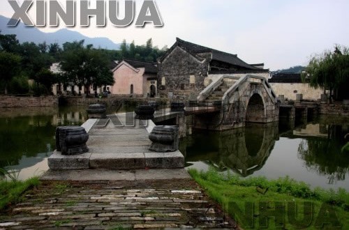 黃山腳下拍攝的徽風古韻的呈坎景色