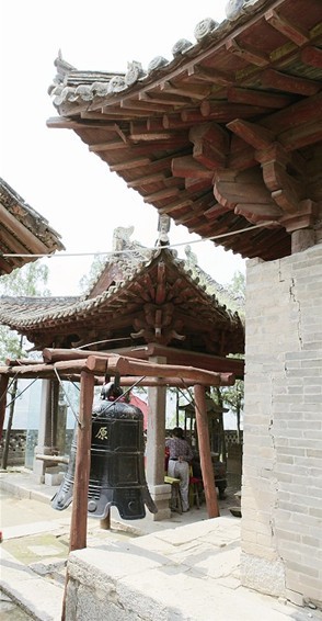 原起寺木構建築局部