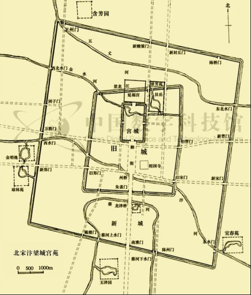 北宋汴梁城宮苑