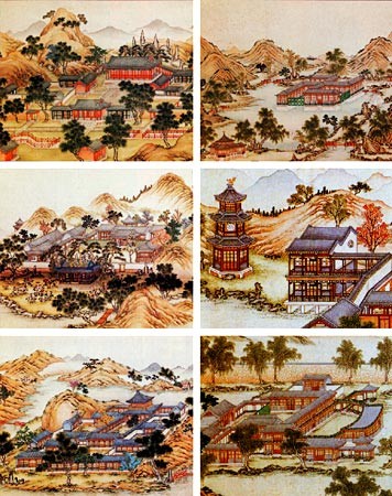 清代繪畫中的圓明園六景點