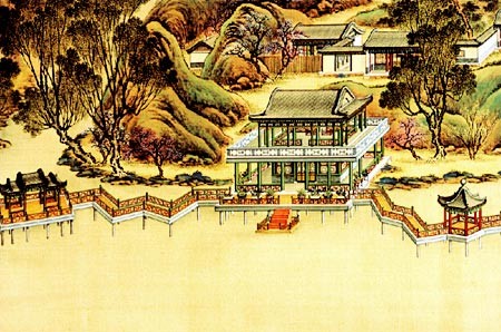 圓明園“上下天光”圖