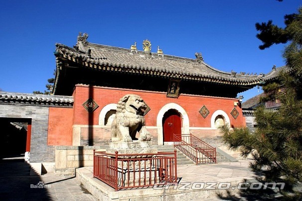 羅睺寺 五台山最古老的石獅