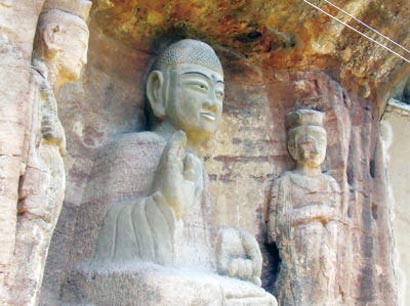 雲崖寺裡的石雕