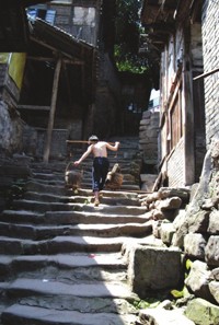 四川古蔺太平古鎮：美麗的紅色街道