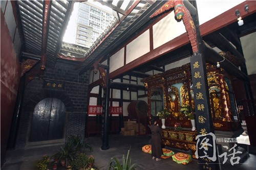 藏身成都鬧市的百年古廟“金沙庵”