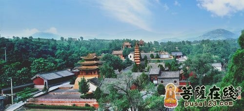 河南省汝州風穴寺全景    
