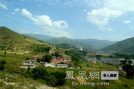 山西五台山台懷鎮全景
