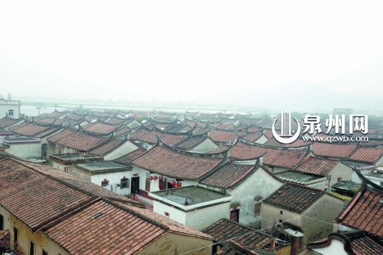 龍海東園鎮埭美水上古民居保存完好，整齊劃一，讓它得以入選“申遺點”
