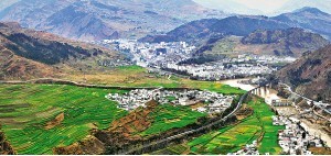 新市壩鎮巖潤村新貌