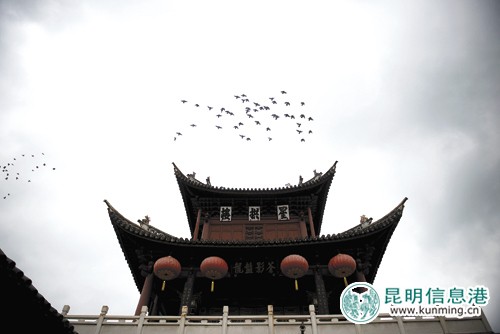 巍山古城的標志性建築星拱樓