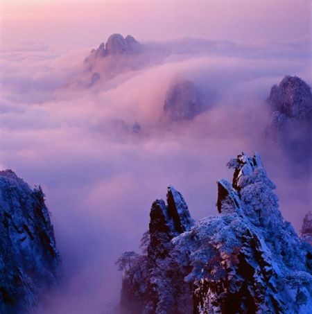 黃山：雲海雪景