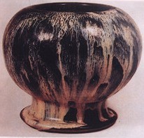 窯變釉圓壺