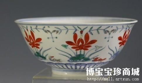 清康熙精美成化款斗彩碗