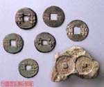 秦半兩錢及錢范
