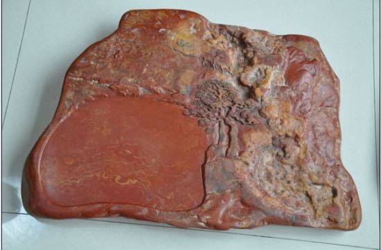 “山泉雙鹿”硯 臨朐 80厘米×68厘米×7厘米