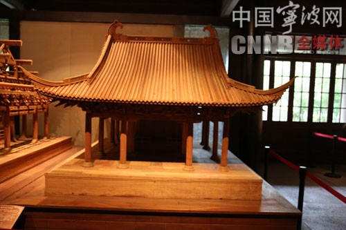宋朝時期的保國寺外型（模型）