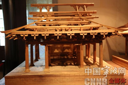 宋朝時期的保國寺內構架（模型）