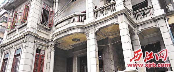 建於民國早期的崖鷹樓，采用的是肇慶地區難得一見的歐洲哥德式建築風格
