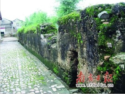 村內留存至今的北宋古城牆