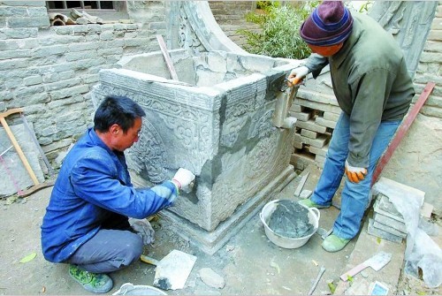 重新修補魚缸