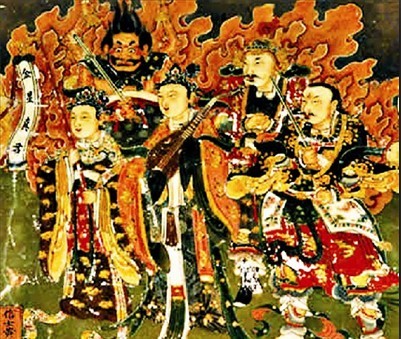 殿內壁畫合計170平方米，畫面上巧構各種人物