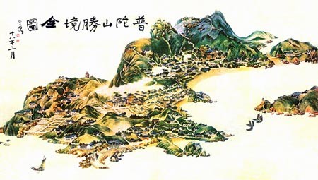 普陀山勝境示意圖