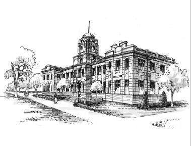 圖為蘇州公園內的蘇州圖書館舊址（吳縣縣立圖書館），現無存。