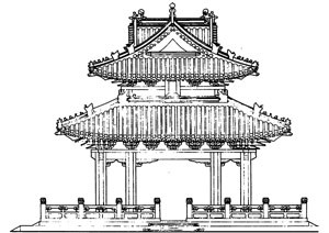 北京 金陵碑亭 古建築