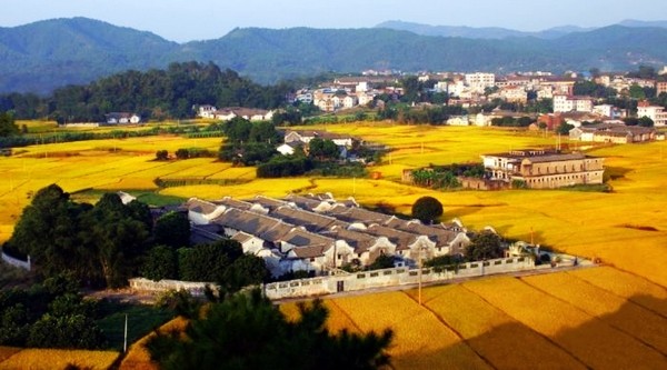 廣東 梅州 客家 牛角屋 建築