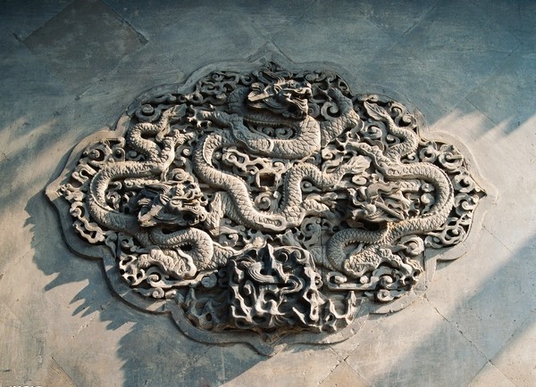 中國 古建築 雕刻 石雕