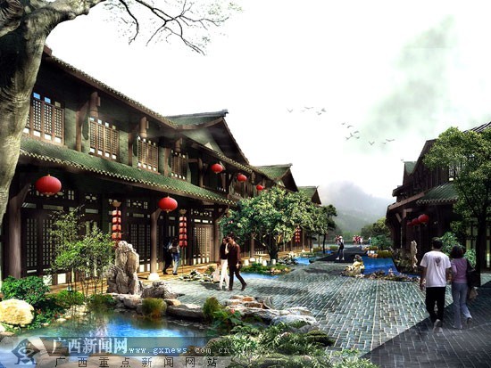 柳州重點旅游項目“窯埠古鎮”兩年後將面世(圖)